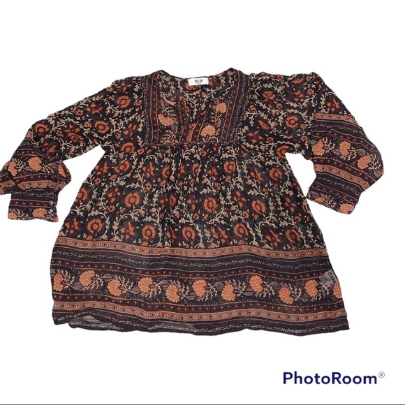 MOLIIN Copenhagen Long Sleeve Blouse Large - Picture 3 of 6